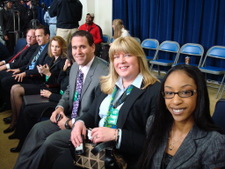 NASE Members (first three from right) attend the President's speech.