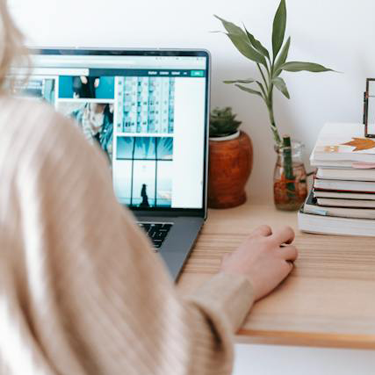 Woman at computer